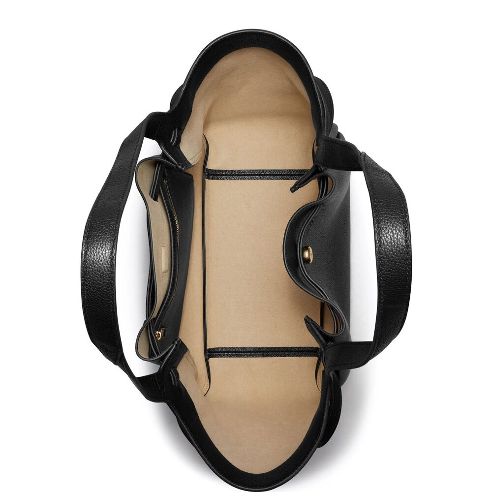 NWT ✅ TORY BURCH ROMY TOTE (LARGE) #163388  DEEP BROWN✨ NWT, DUST BAG - Picture 5 of 16